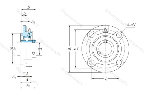 Подшипниковый узел UCFC 207 J в Смоленске