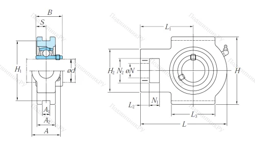 Подшипниковый узел UCT 209 J в Смоленске