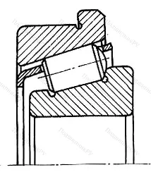 Подшипник  32028R (2067128) размер 140x210x45 от производителя  SKF