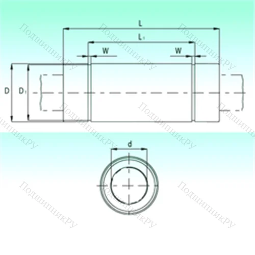 Подшипник шариковый линейный KBL 0845-PP