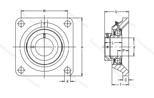 Подшипниковый узел  PCJ 30-XL-N в Смоленске