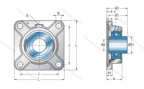 Подшипниковый узел UCFE 204 в Смоленске