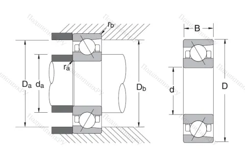Сверхточный подшипник 7209 CTRSULP 3
