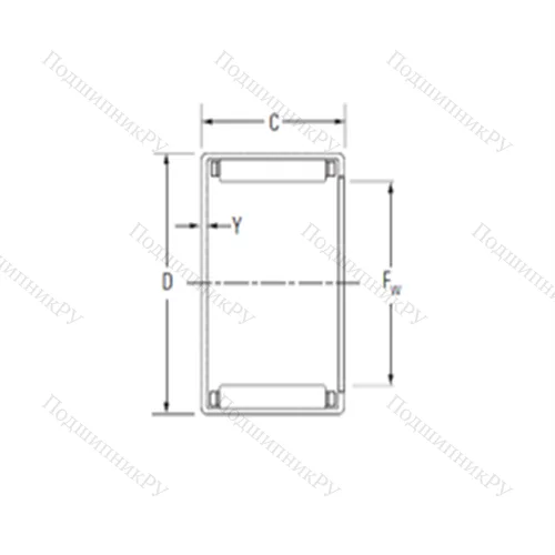 Подшипник игольчатый радиальный MJ-661