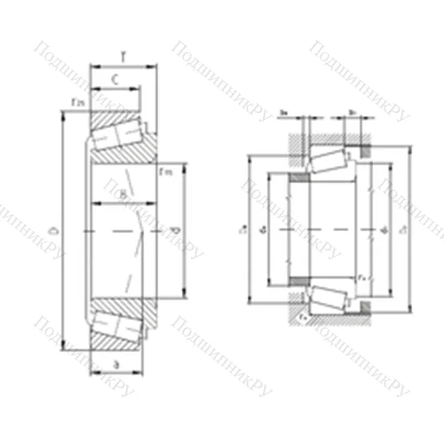 Подшипник роликовый радиально-упорный T 4CB 130