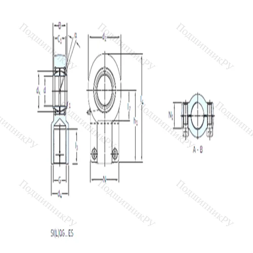 Подшипник скольжения сферический SILQG 125 ES
