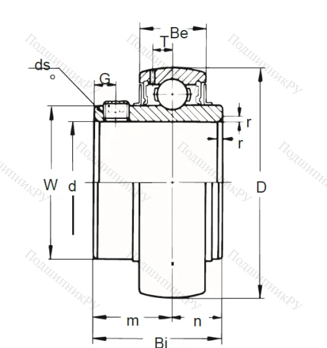 Корпусный подшипник UC 205-16 (ASAHI) в Смоленске