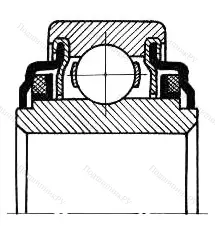 Подшипник  530209 размер 45x85x21/29 от производителя  ЕПК