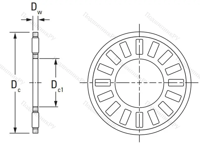 Игольчатый подшипник подшипник NTA 5266