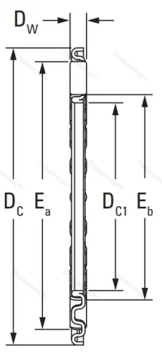 Игольчатый подшипник подшипник AXK 6590 от производителя  KOYO