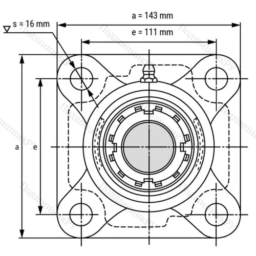 Подшипниковый узел UKF 210+H 2310 - Вал: 45 мм от производителя  LPZ