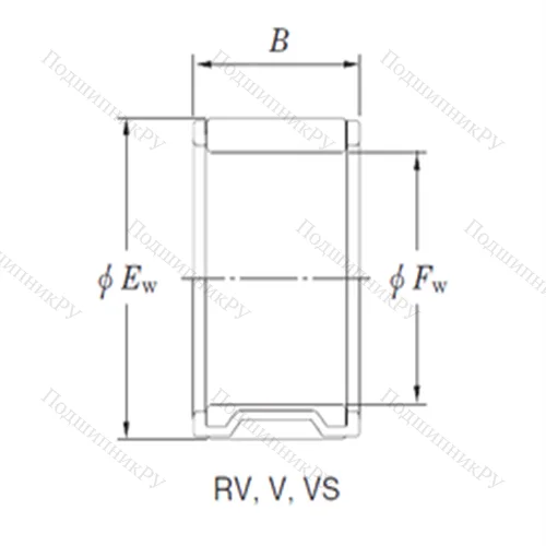 Подшипник игольчатый радиальный 71V 7930B