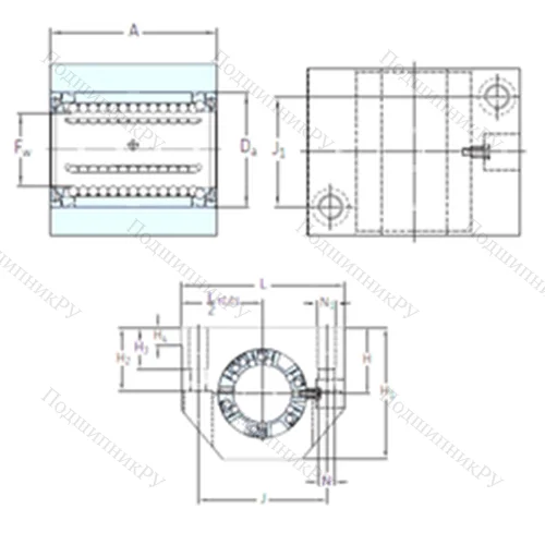 Подшипник шариковый линейный LUND 12