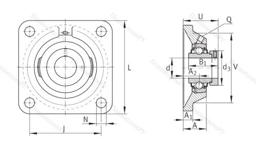 Подшипниковый узел  RCJ 65-214 в Смоленске