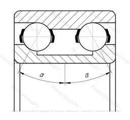 Подшипник  3210 (3056210) размер 50x90x30,2 от производителя  SKF