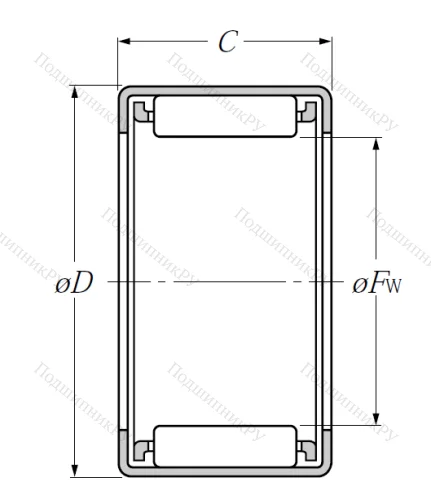 Игольчатый подшипник 7E-HMK 2230
