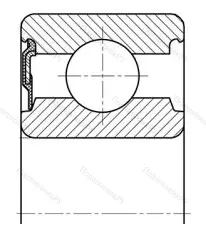 Модификация подшипника 20703А1 размер 17x40x14