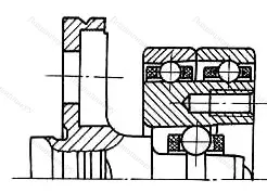 Модификация подшипника 4-306093К размер 5x14x7,5/17,3 ГПЗ-4