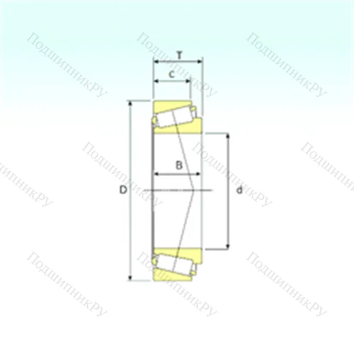 Подшипник роликовый радиально-упорный M 12649/610 от производителя  ISB