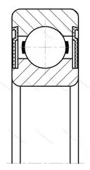 Модификация подшипника 76-180205К3С9Ш2 размер 25x52x15
