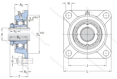 Подшипниковый узел FY 20 TF в Смоленске