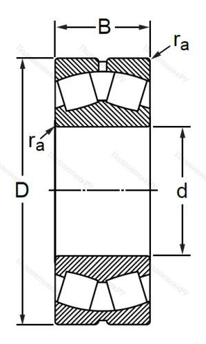 Сферический роликовый подшипник 53524 АН (22224 CW 33) в Смоленске