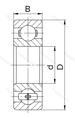 Миниатюрный шариковый подшипник 80018 (608 ZZ) HNWKFI3LX8 в Смоленске