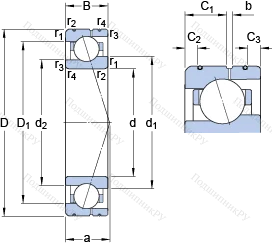 Подшипник 71908 CE/P 4AL