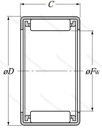 Игольчатый подшипник HK 0810 C