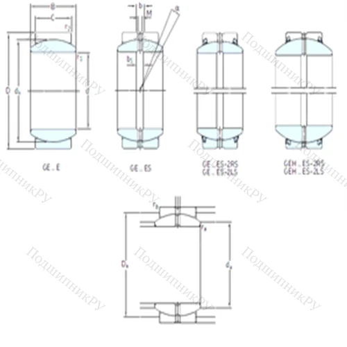 Подшипник скольжения сферический GE 40ES-2LS