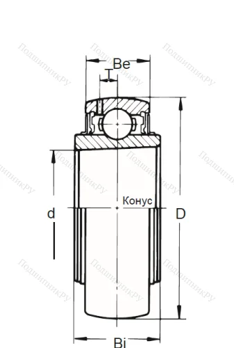 Корпусный подшипник UK 207 в Смоленске