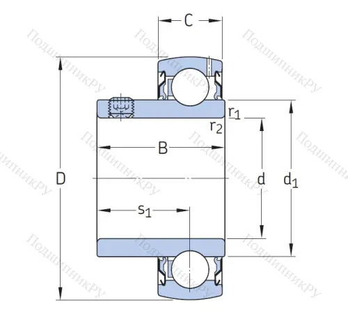 Корпусный подшипник YAT 209 в Смоленске