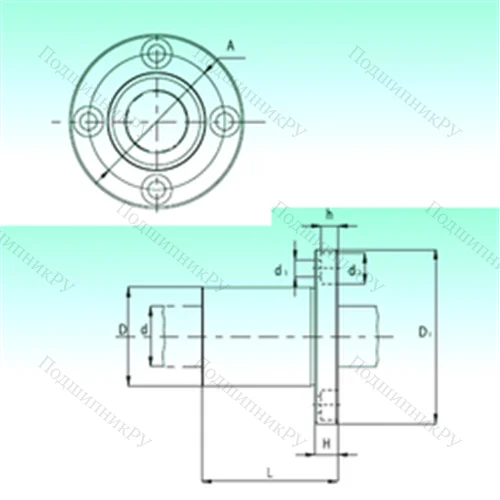 Подшипник шариковый линейный KBF 08-PP