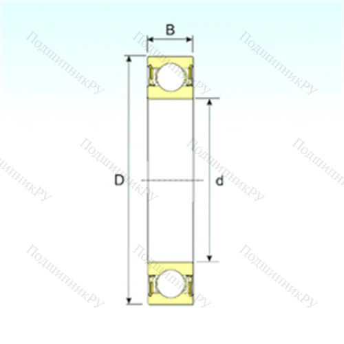 Подшипник шариковый радиальный 61812-2RZ