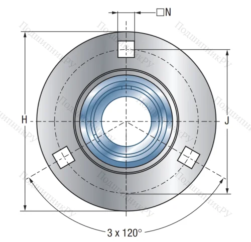 Подшипниковый корпус PF 207 в Смоленске
