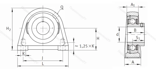 Подшипниковый узел PSHEY 30-XL-N в Смоленске