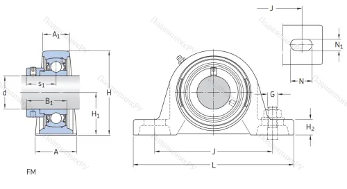 Подшипниковый корпус SY 504 M (P 204) в Смоленске