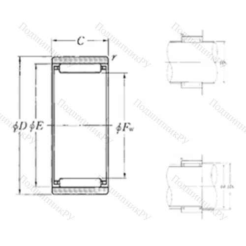 Подшипник игольчатый радиальный RNAO-85?105?25