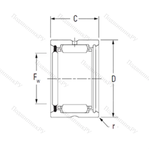 Подшипник игольчатый радиальный