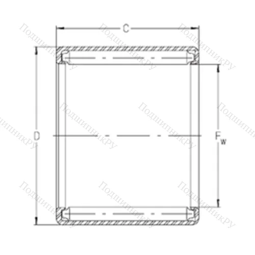 Подшипник игольчатый радиальный S 1412