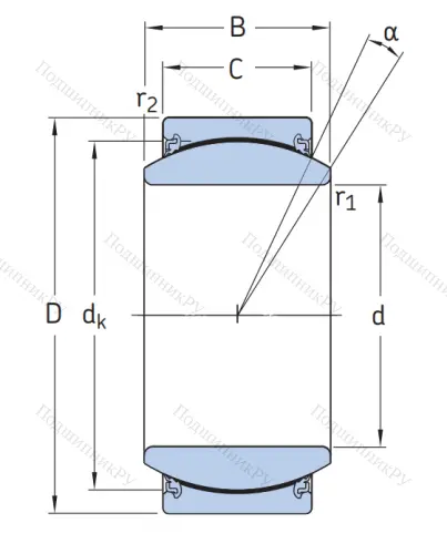 Шарнирный подшипник GE 35 TXE-2LS