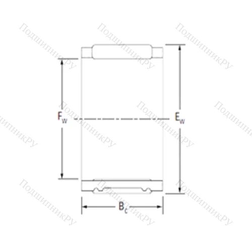 Подшипник игольчатый радиальный RSU 424730F