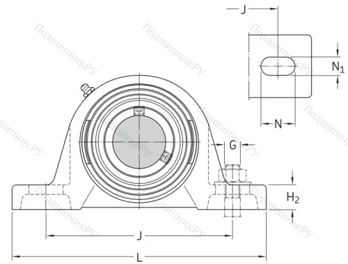 Подшипниковый корпус SY 507 M (P 207) в Смоленске