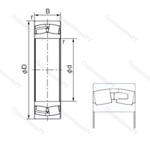 Подшипник роликовый радиальный