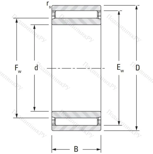 Игольчатый подшипник NAO 17x30x13 от производителя  KOYO