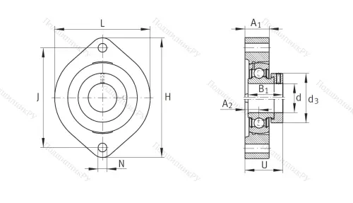 Подшипниковый узел FLCTE 35 XL в Смоленске
