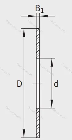 Игольчатый подшипник упорное кольцо AS 90120