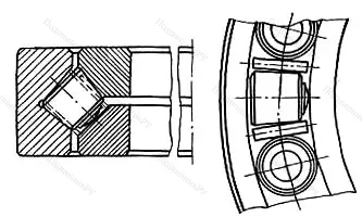 Модификация подшипника 1000921 размер 105x145x20 ГОСТ 520-89 от производителя  ГПЗ-1