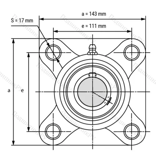 Подшипниковый узел SSUCFPL 210 - Вал: 50 мм от производителя  LPZ
