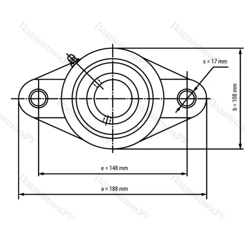 Подшипниковый узел SSUCFLPL 209-B - Вал: 45 мм от производителя  LPZ